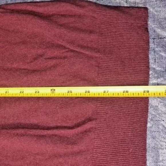 FILIPPO RIBERTI 1/4 Zip Sweater Men's XL Maroon/Red Italian Merino Wool/Cashmere - Picture 11 of 11
